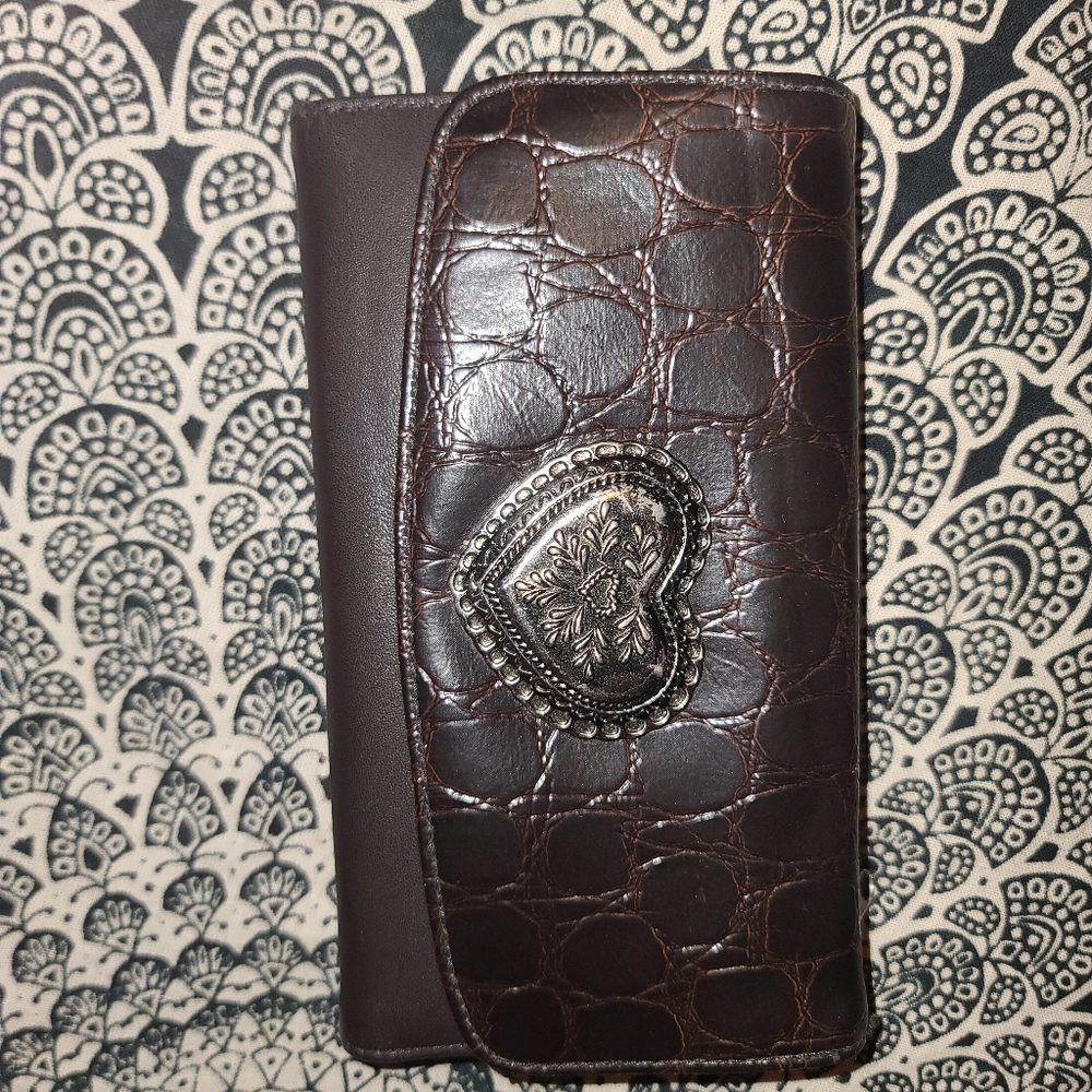 Brown leather wallet